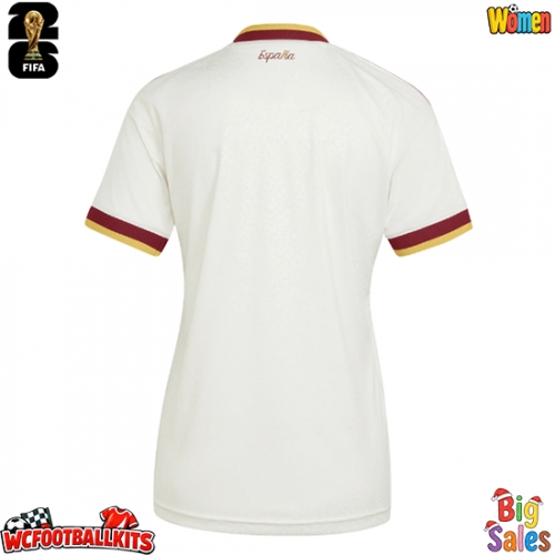 Spain Replica Away Stadium Shirt for Women World Cup 2026 Short Sleeve